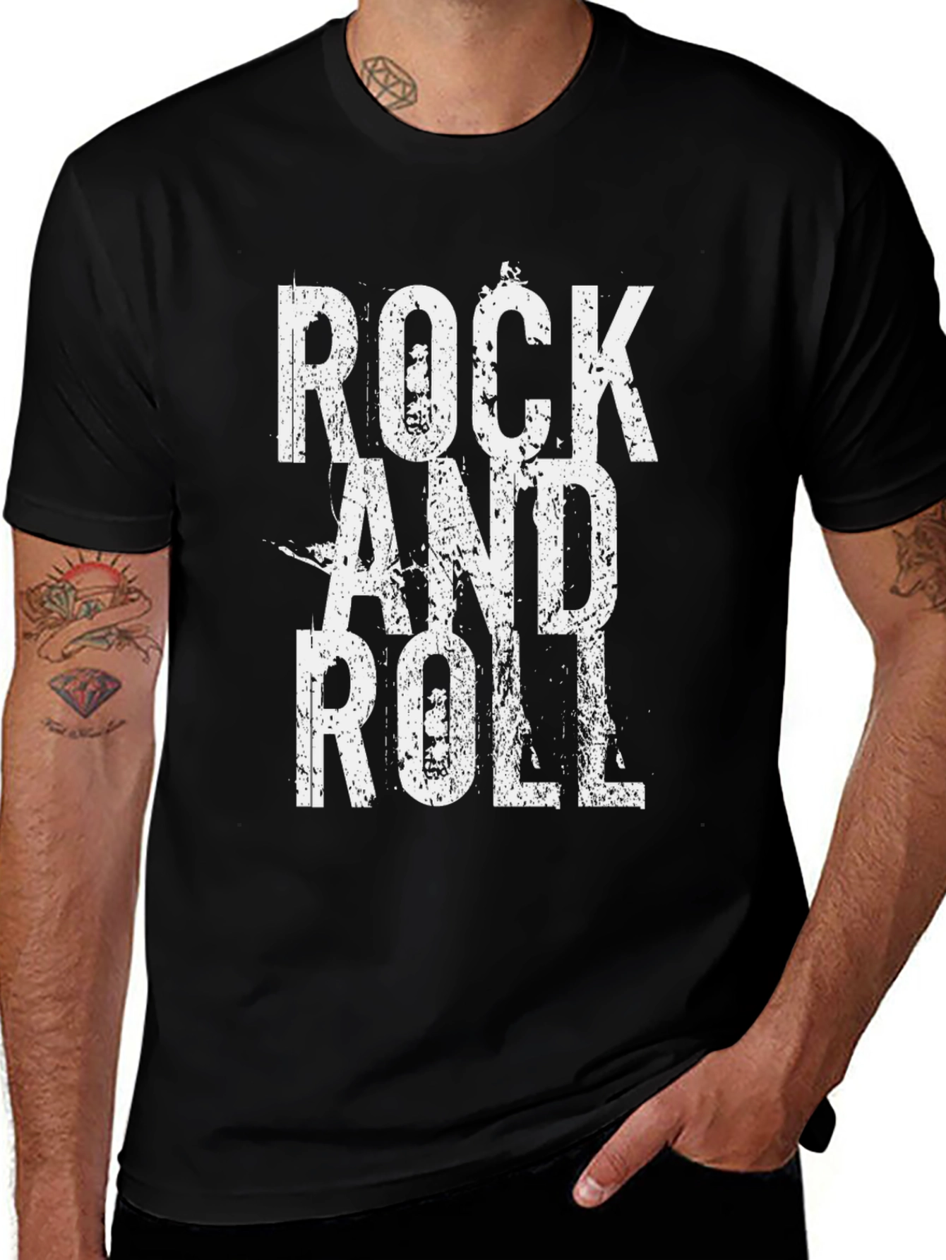 Rock and Roll Graphic Tee - Classic Style