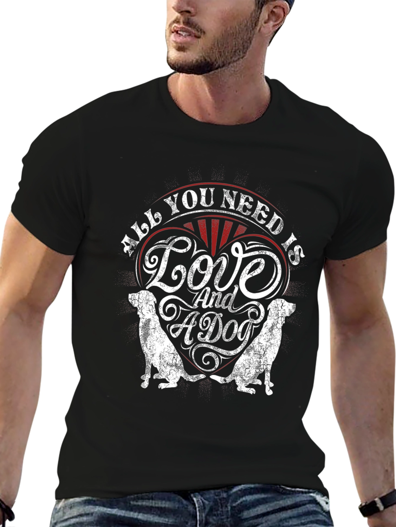 Love and a Dog Graphic Tee