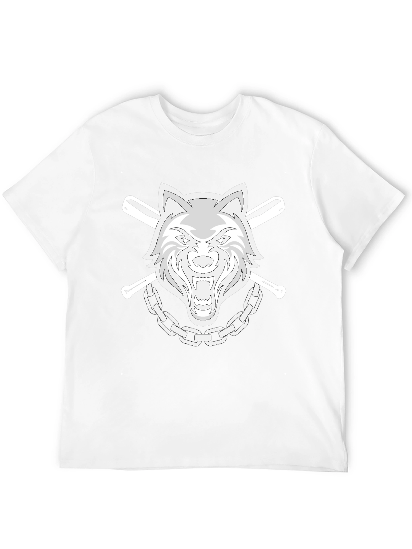 Wolfpack T-Shirt: Baseball Bats & Chain Graphic Tee
