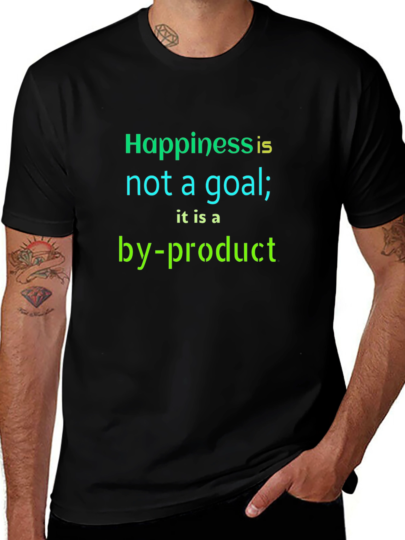 Inspirational Quote T-Shirt - Happiness by-product