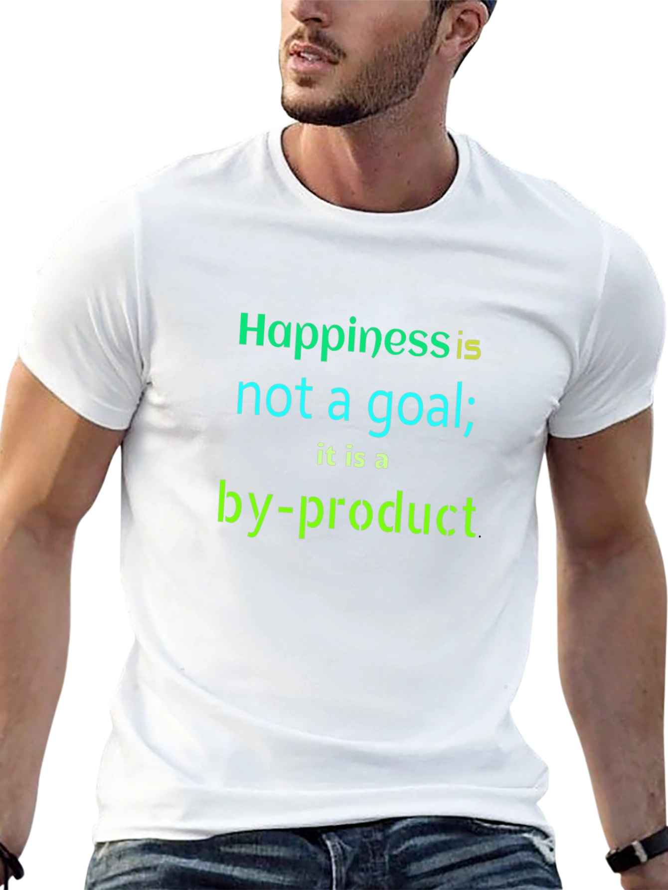 Inspirational Quote T-Shirt - Happiness by-product