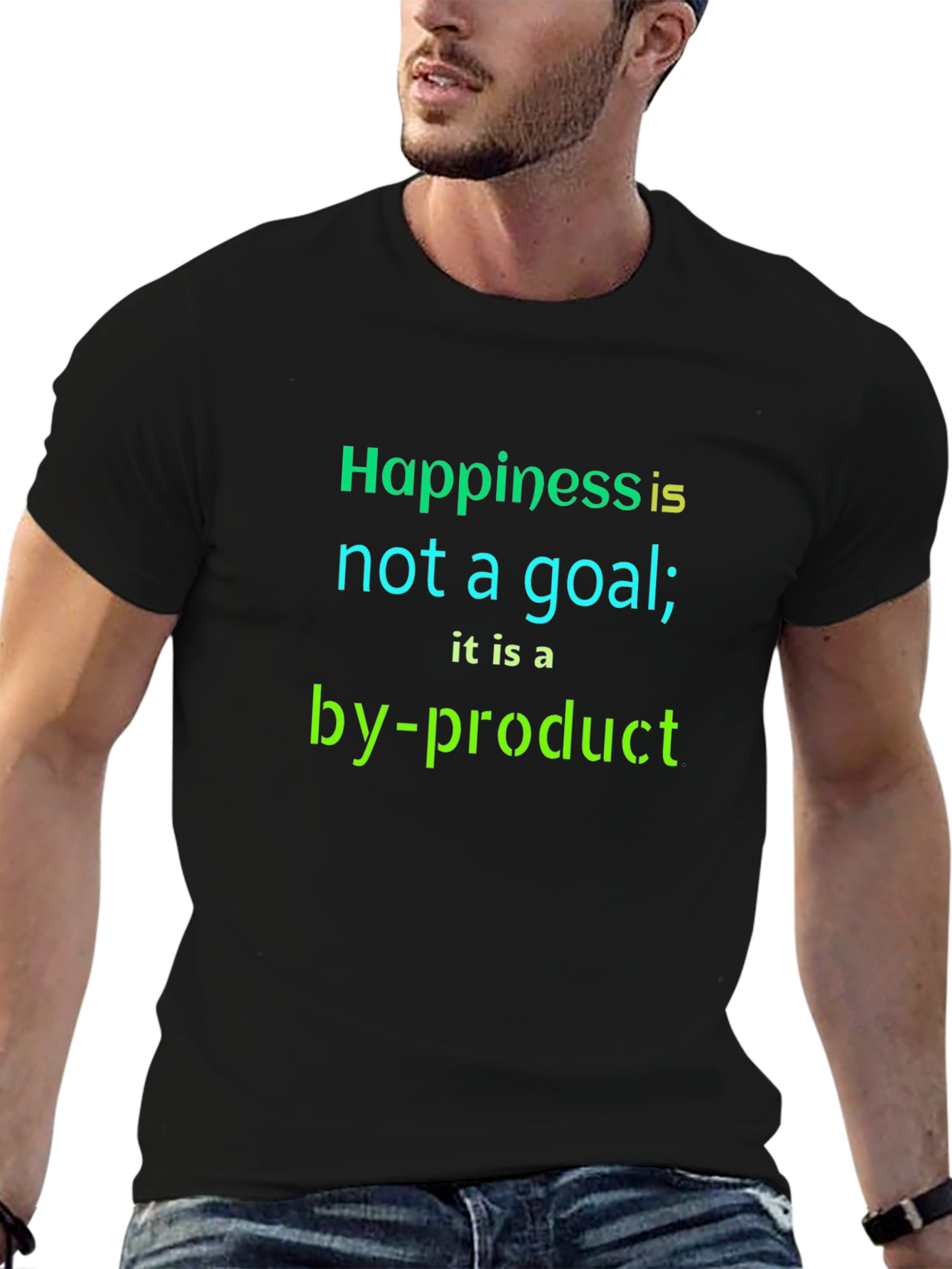 Inspirational Quote T-Shirt - Happiness by-product