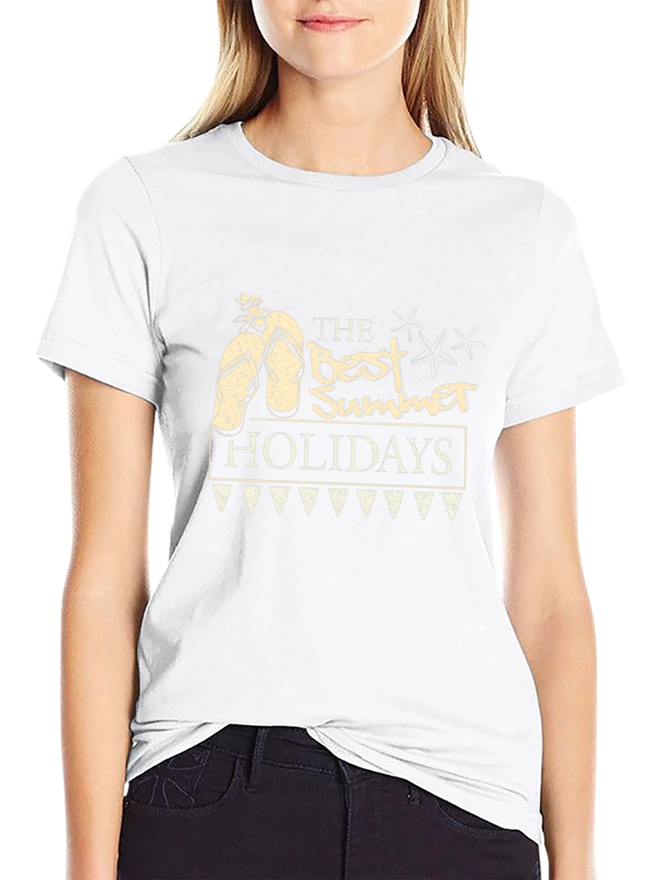 The Best Summer Holidays Black T-Shirt