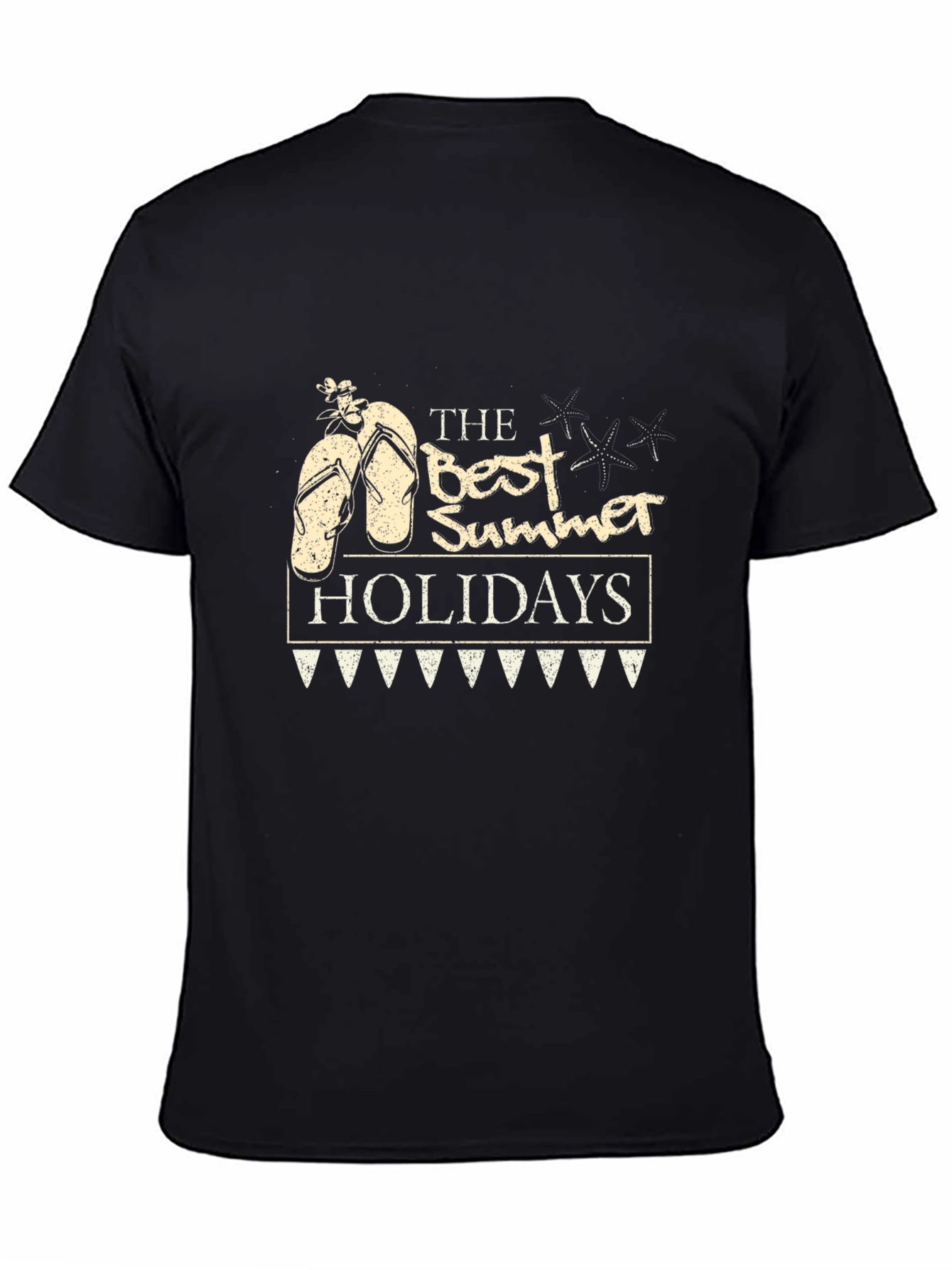 The Best Summer Holidays Black T-Shirt