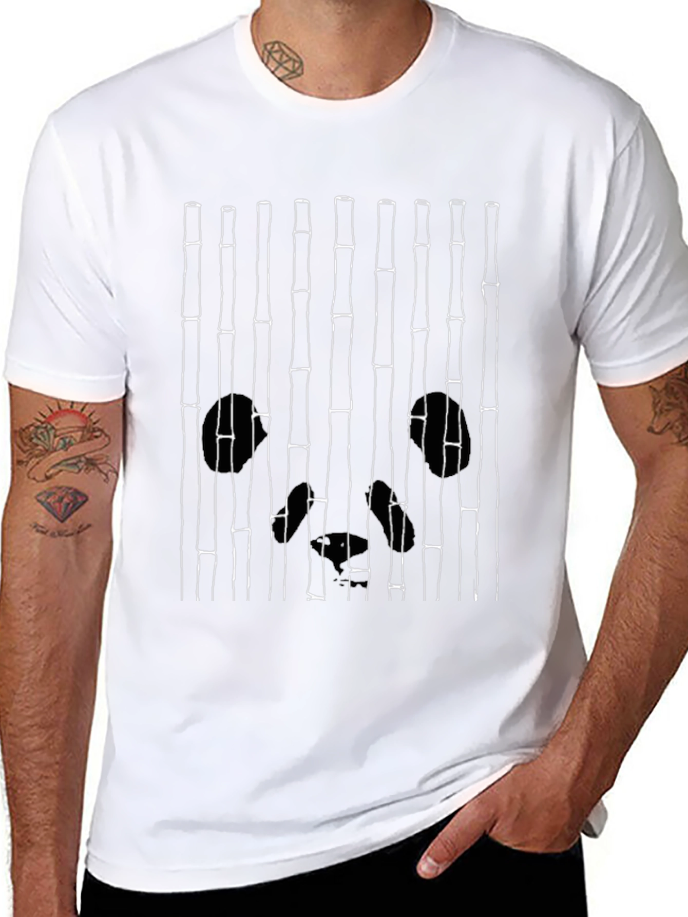 Bamboo Graphic Tee - Unique Design