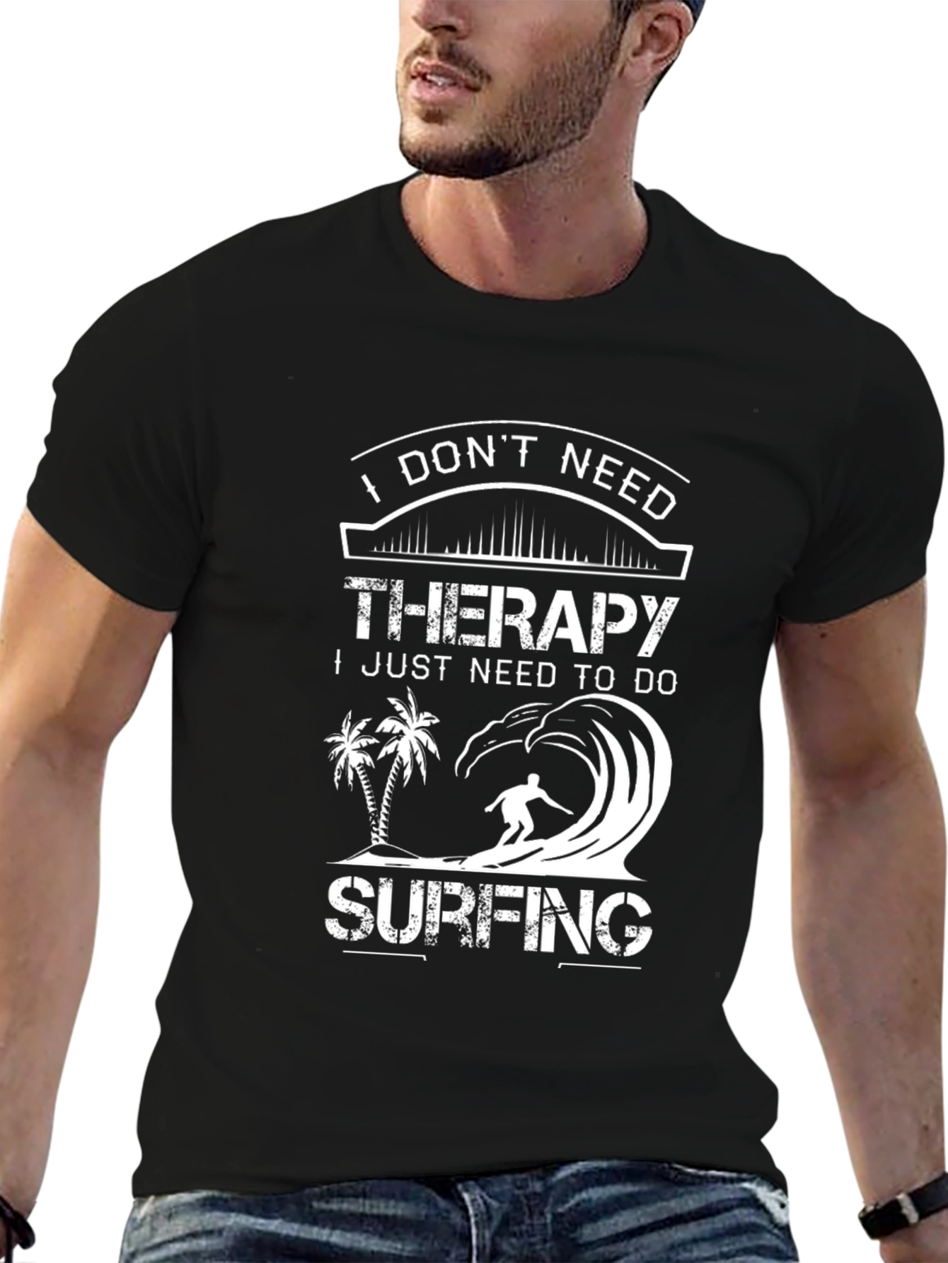 Surfing Therapy T-Shirt - Beach Lover Tee