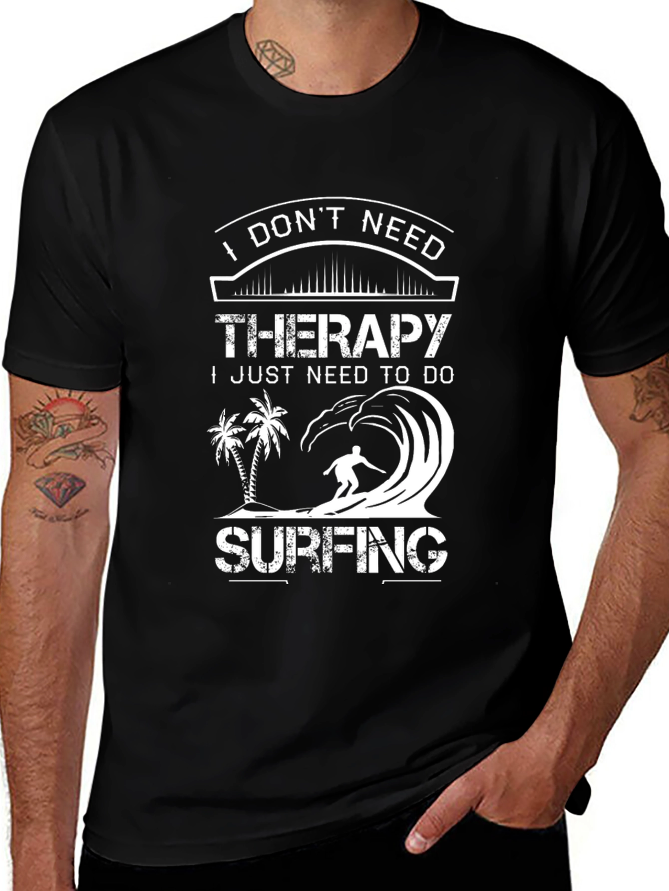 Surfing Therapy T-Shirt - Beach Lover Tee