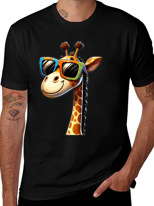 Cool Giraffe Graphic T-Shirt
