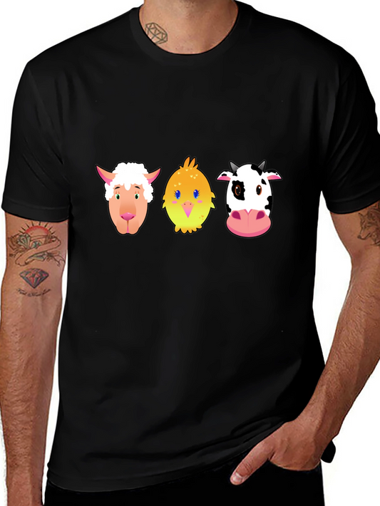Cartoon Farm Animal T-Shirt