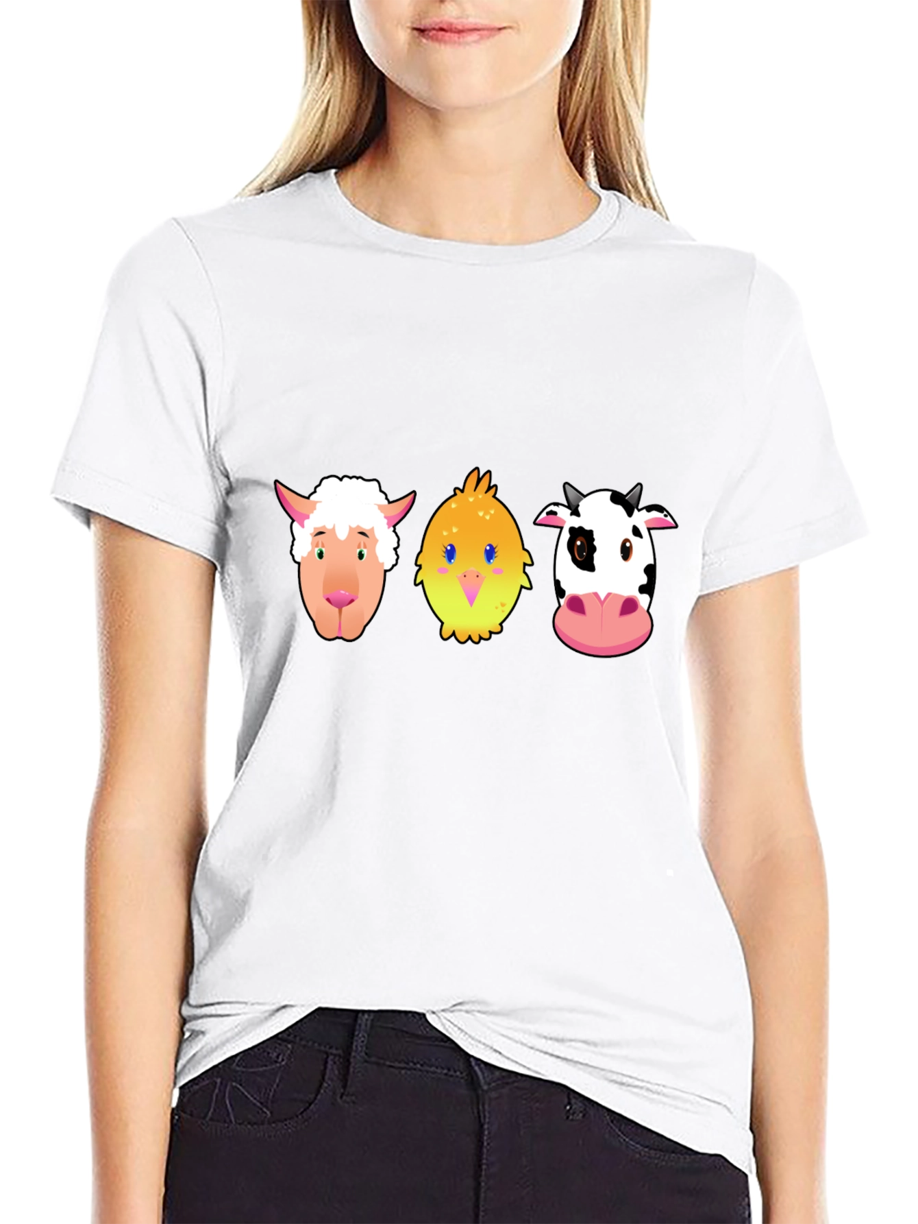 Cartoon Farm Animal T-Shirt