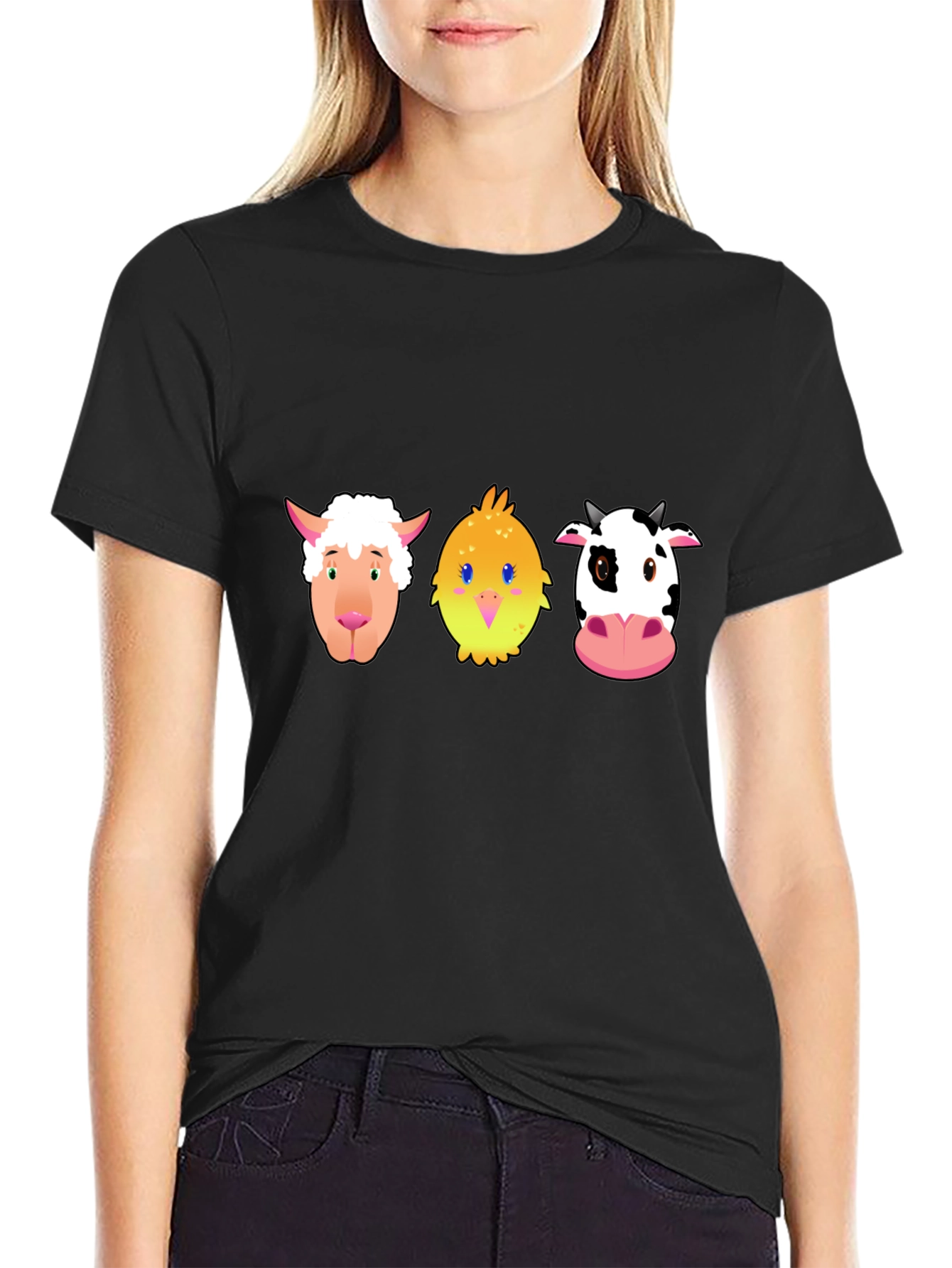 Cartoon Farm Animal T-Shirt