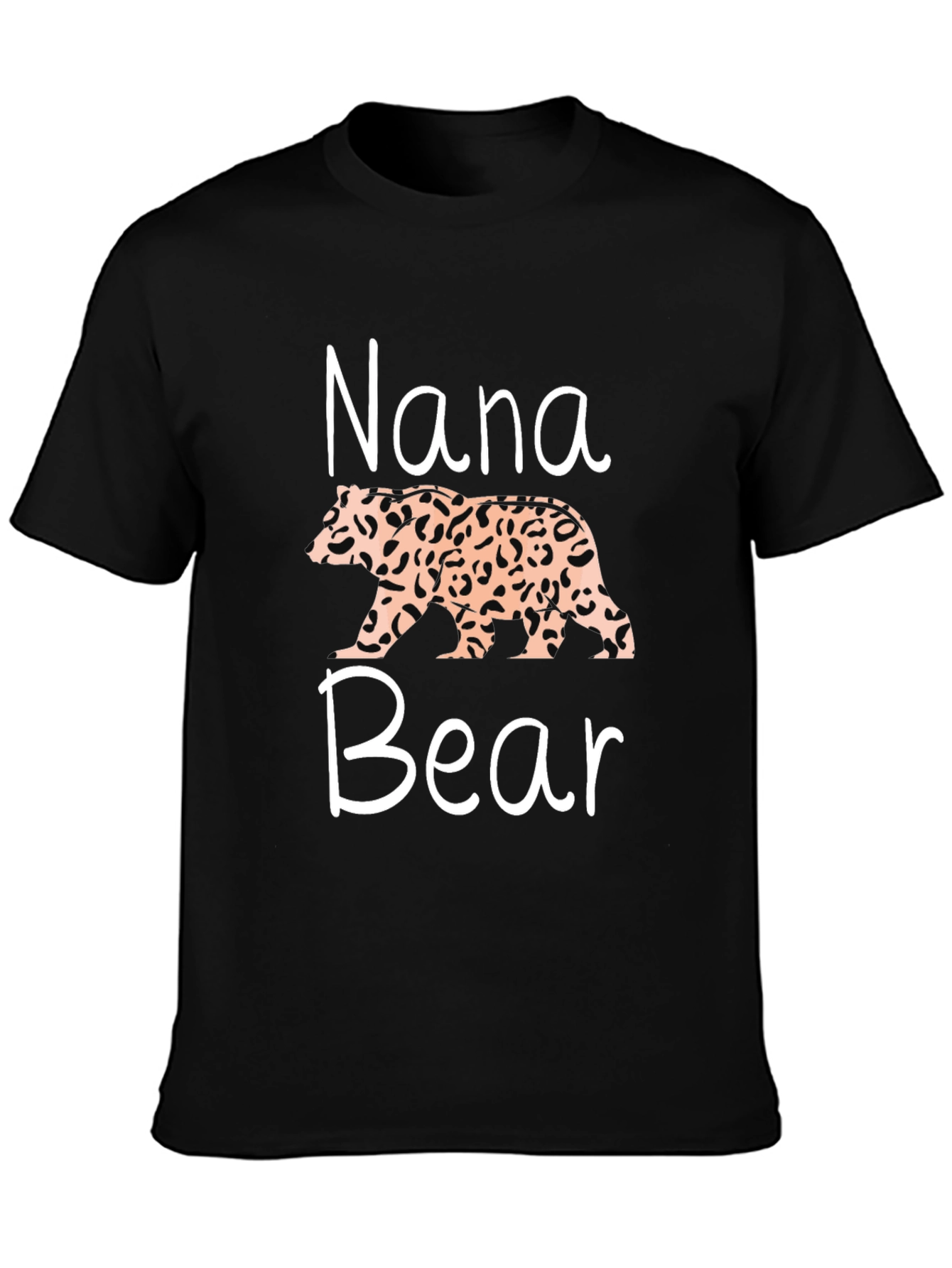 Nana Bear Leopard Print T-Shirt