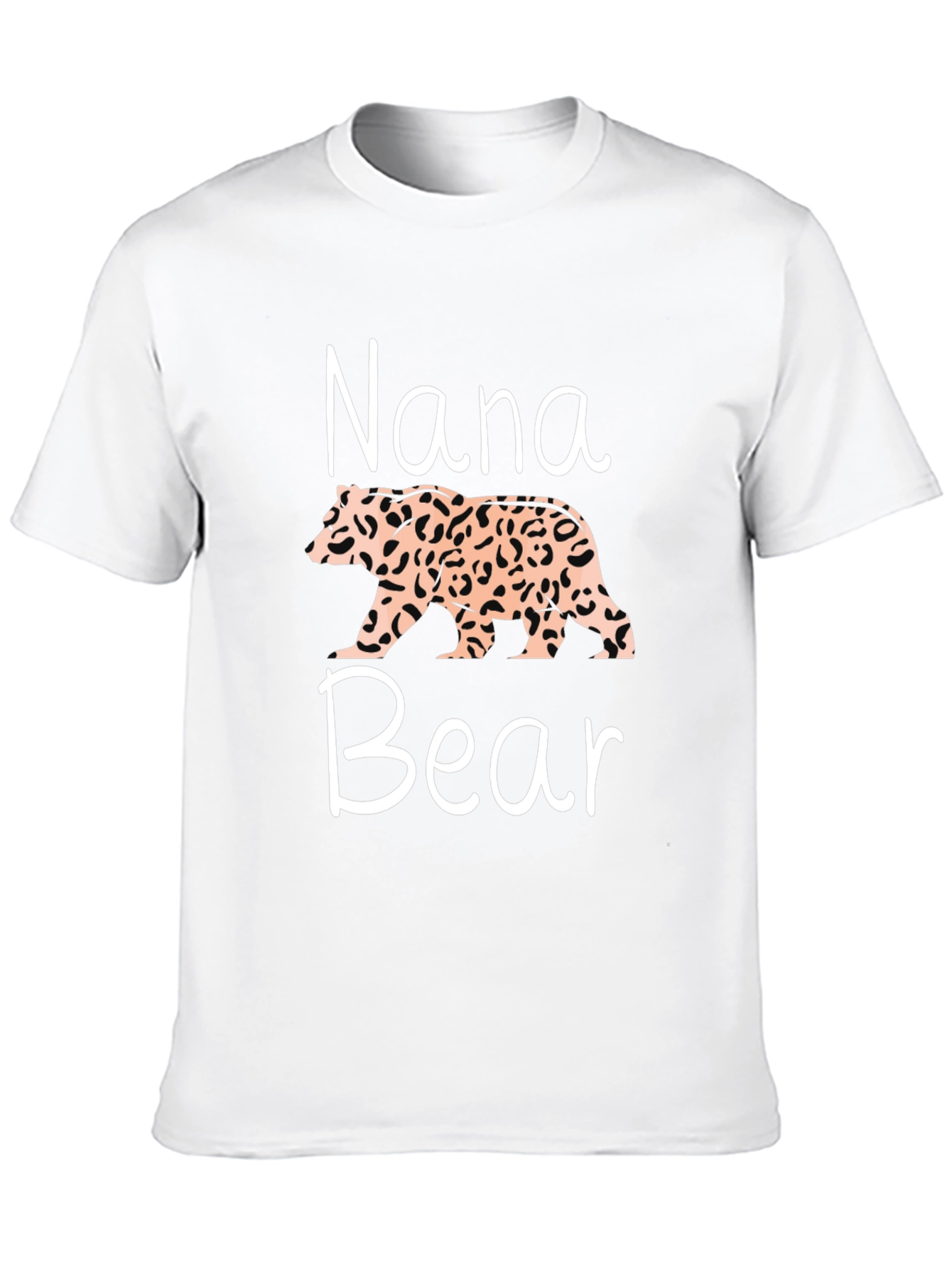 Nana Bear Leopard Print T-Shirt