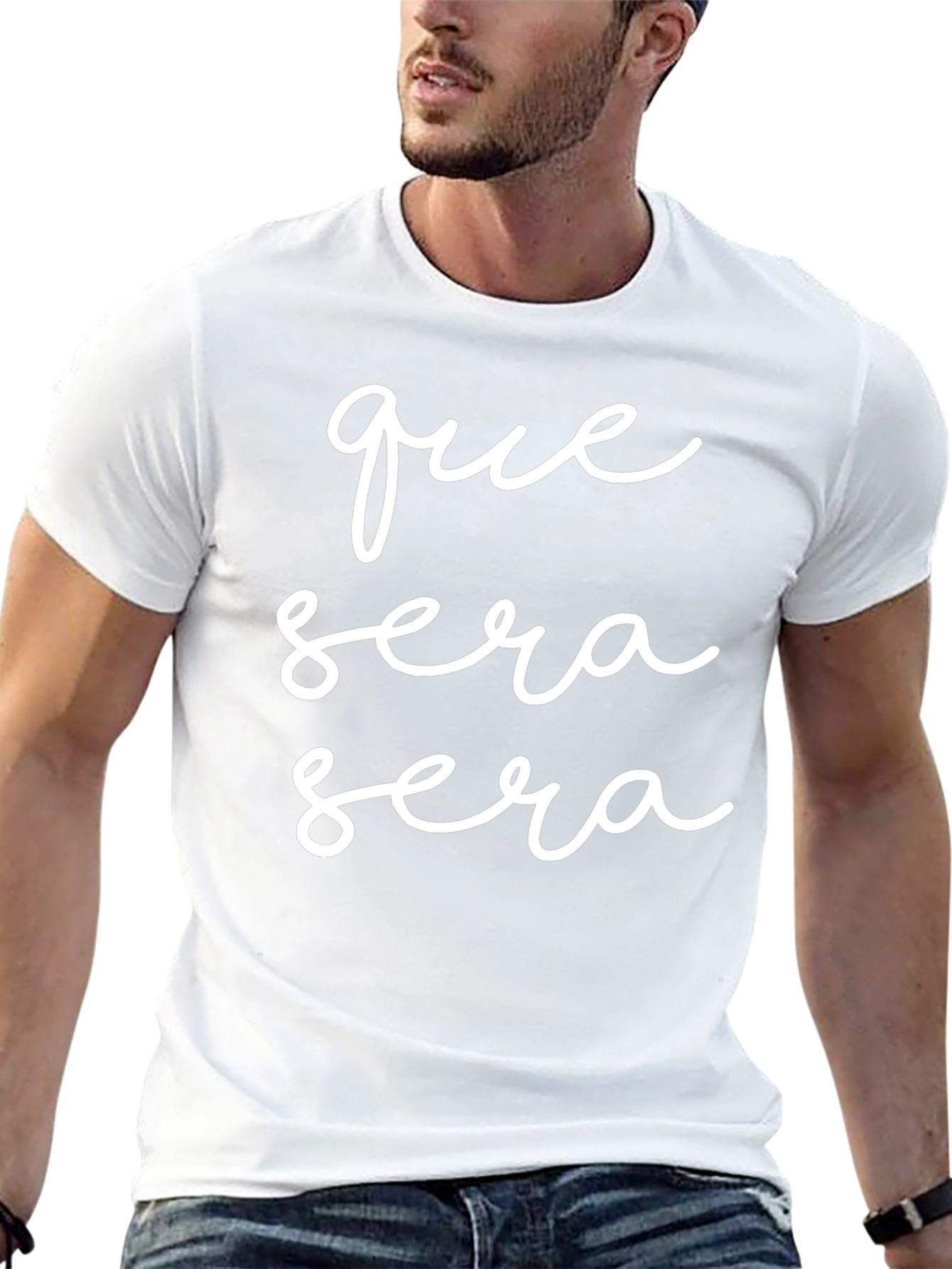 Que Sera Sera Black T-Shirt