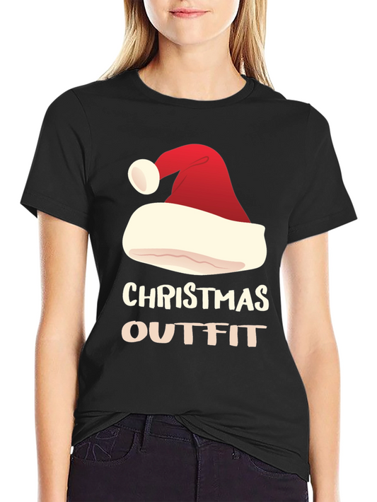 Christmas Outfit Santa Hat T-Shirt