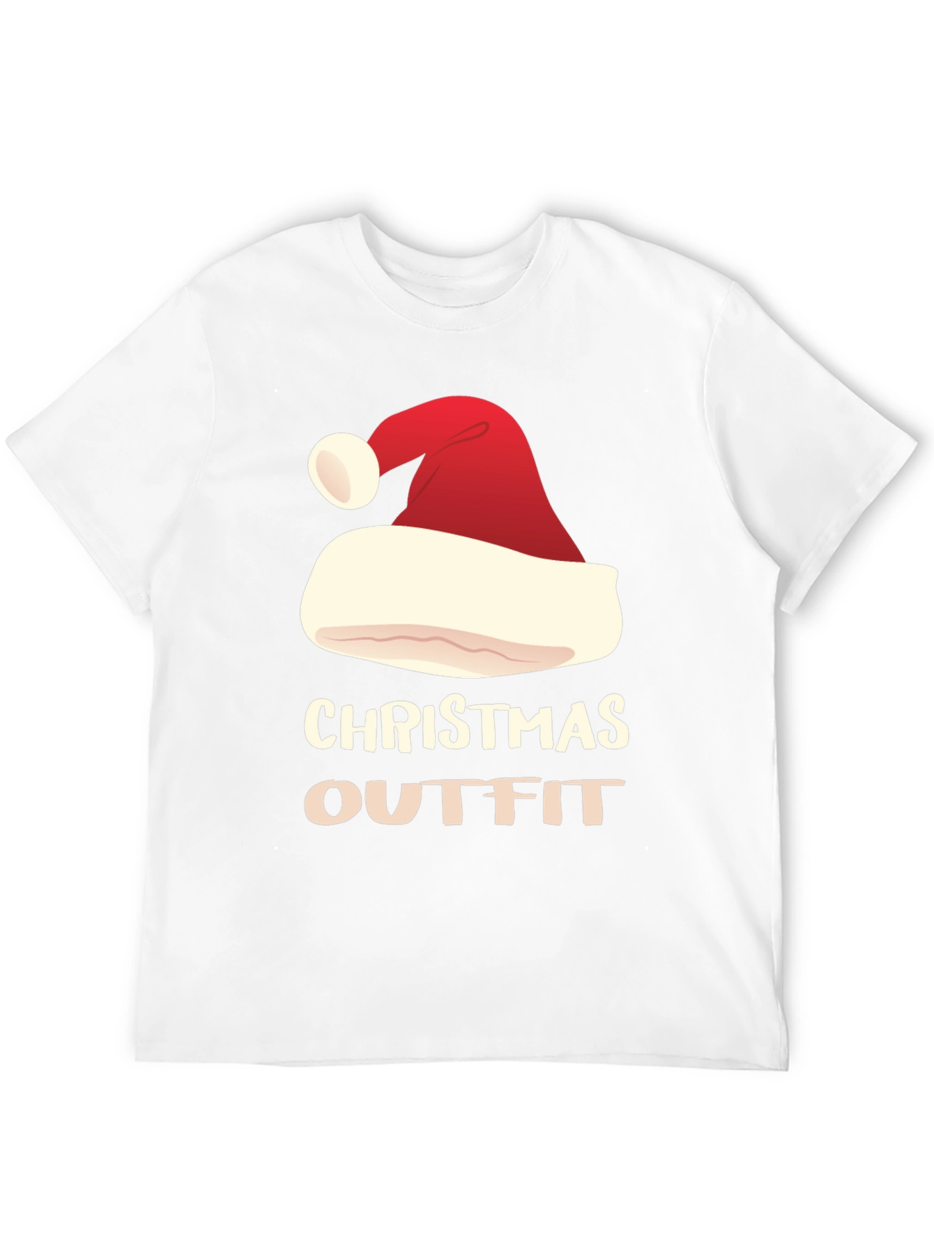 Christmas Outfit Santa Hat T-Shirt