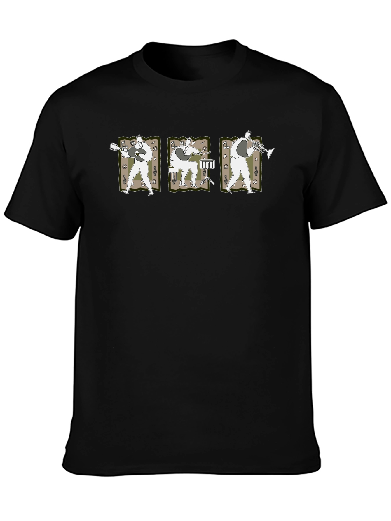 Jazz Band Graphic Black Tee