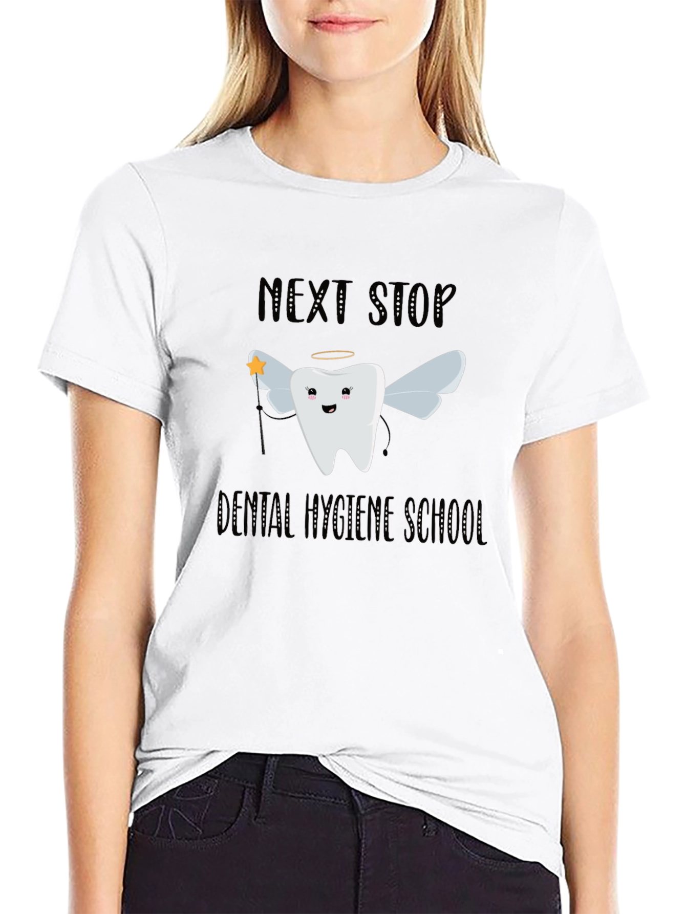 Dental Hygiene School T-Shirt Funny Tooth Fairy Graphic Tee