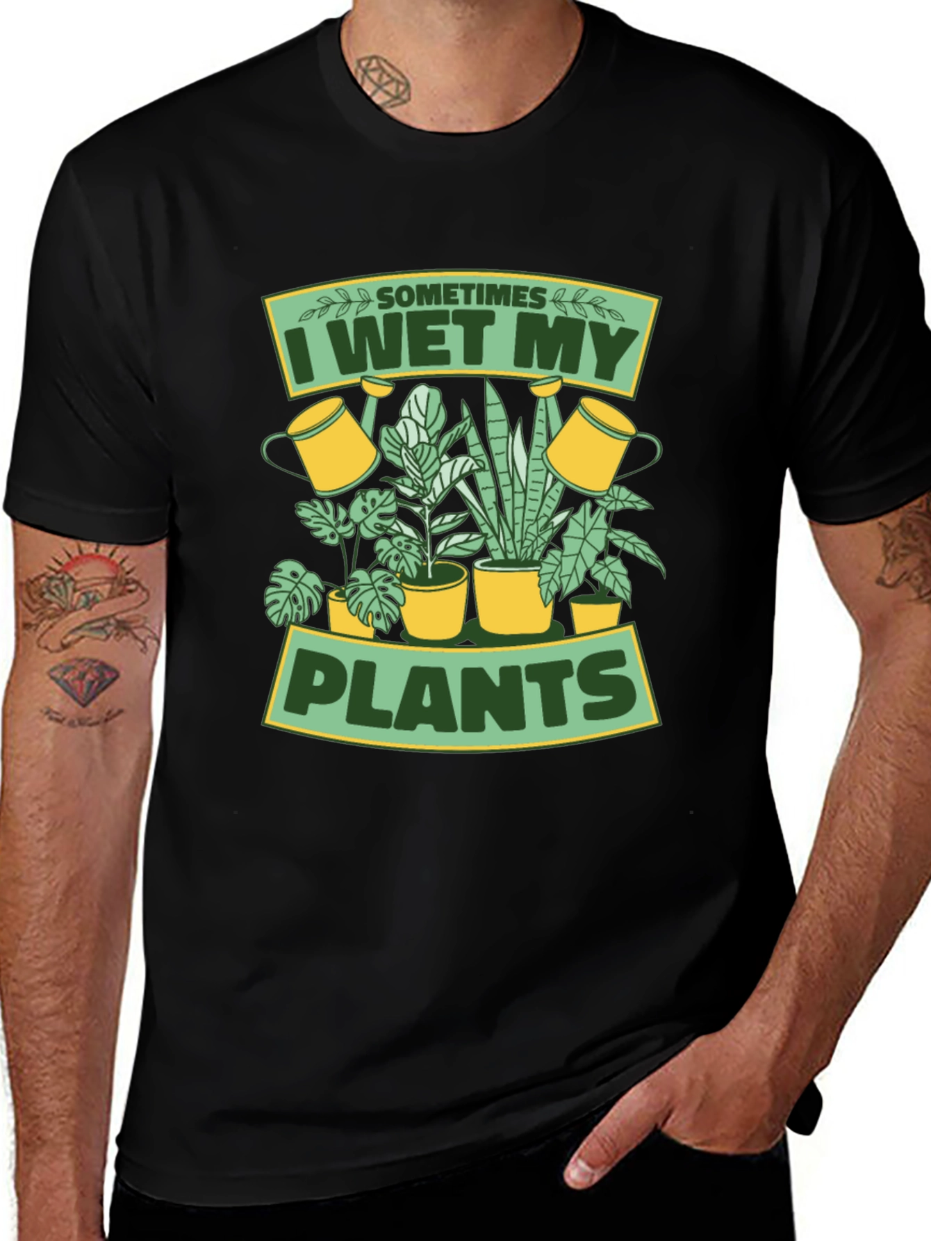 I Wet My Plants Graphic T-Shirt