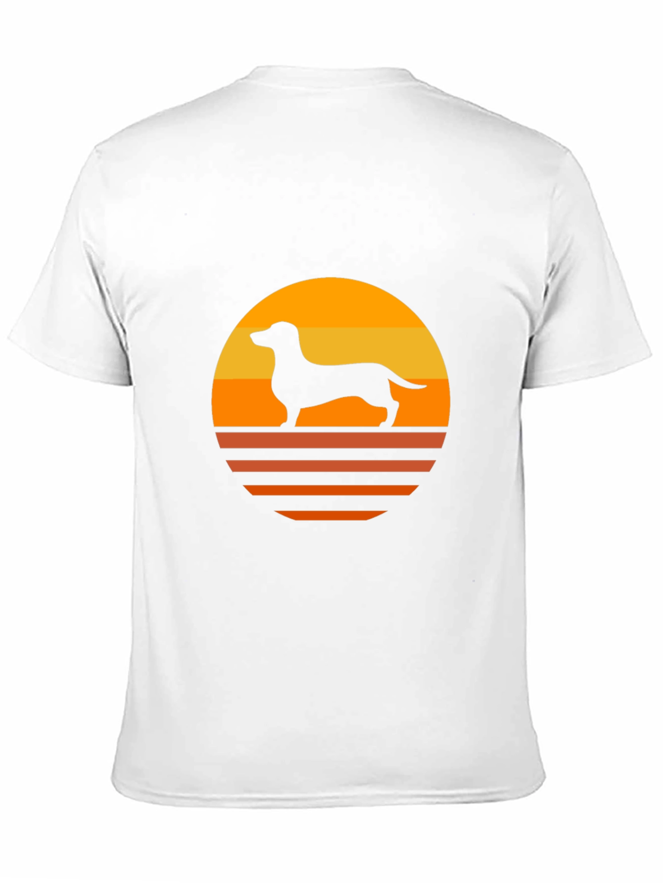 Retro Dachshund Sunset T-Shirt