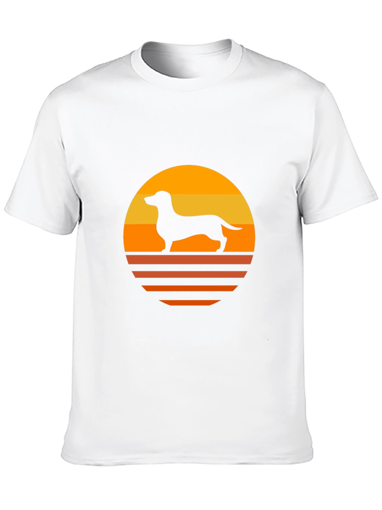 Retro Dachshund Sunset T-Shirt