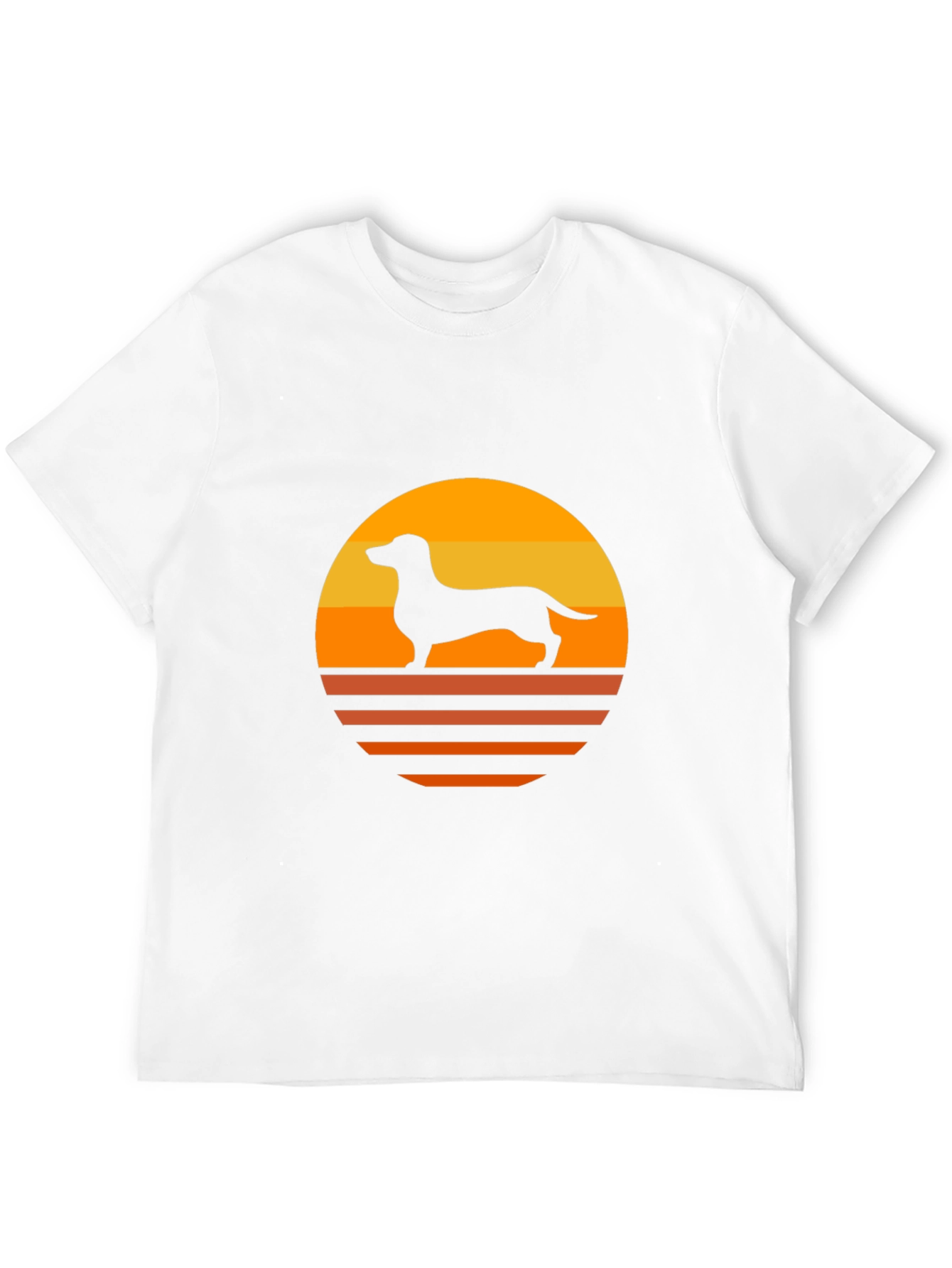 Retro Dachshund Sunset T-Shirt