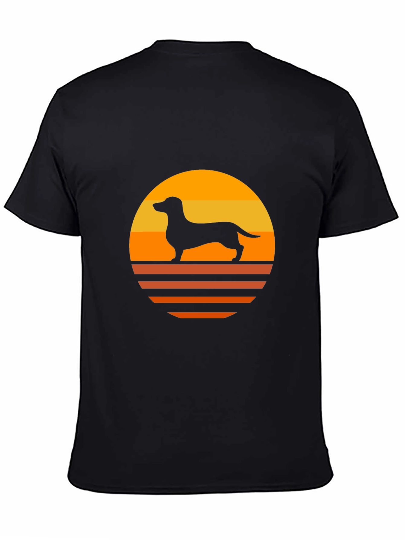 Retro Dachshund Sunset T-Shirt