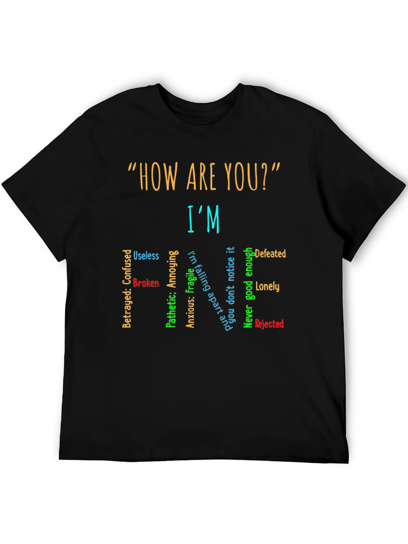 Im Fine T-Shirt: Emotionally Honest Tee