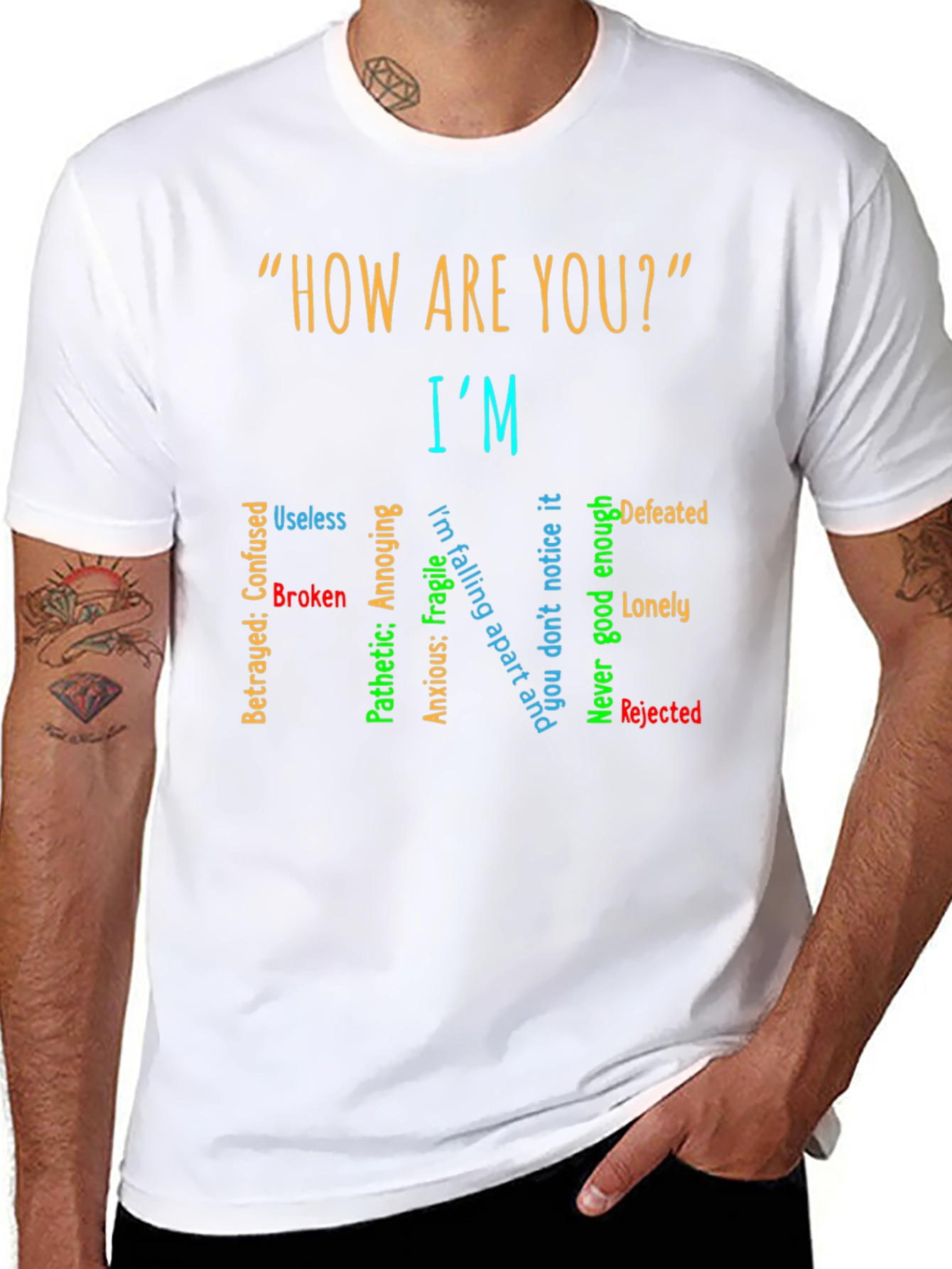 Im Fine T-Shirt: Emotionally Honest Tee