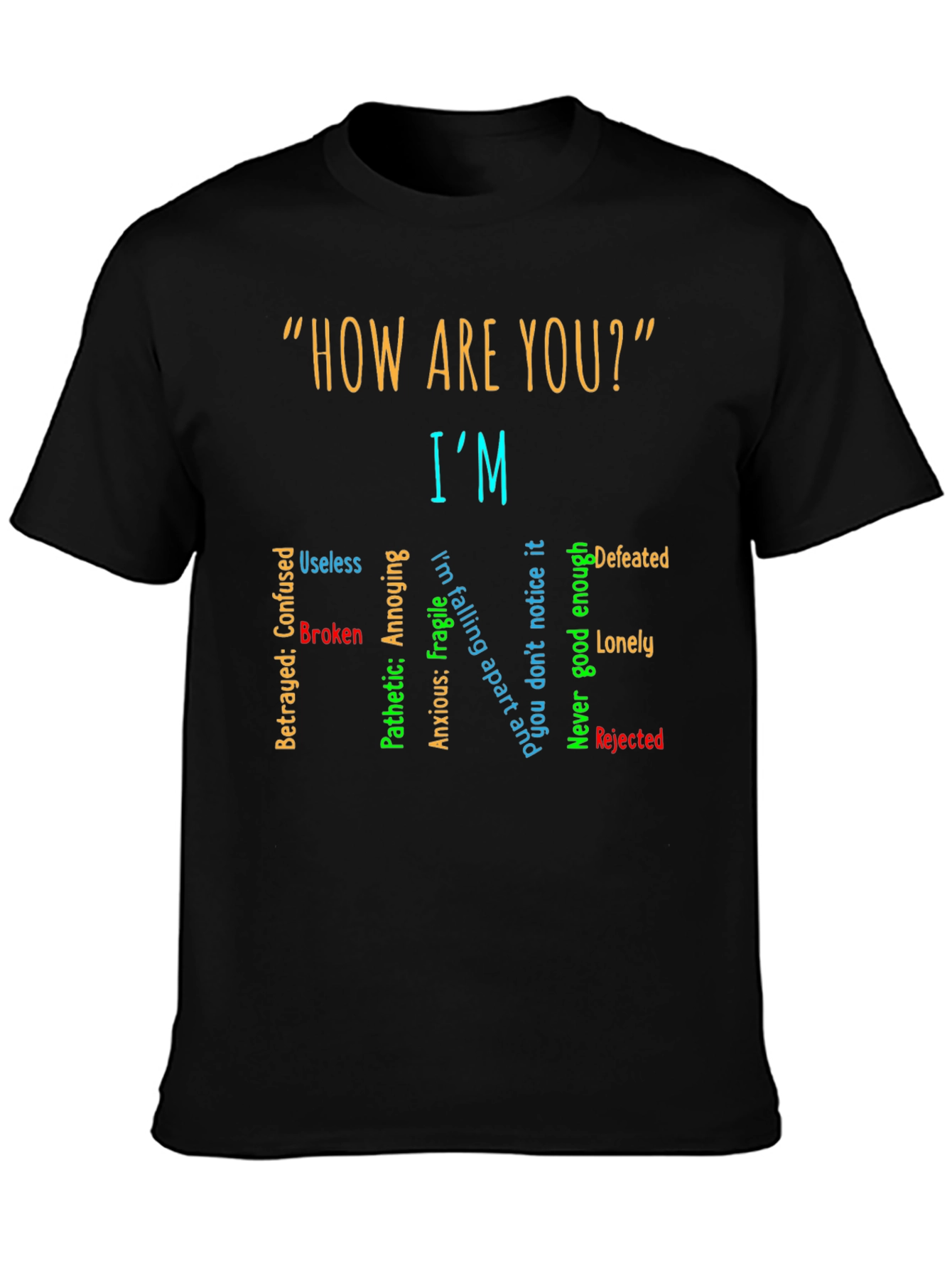 Im Fine T-Shirt: Emotionally Honest Tee