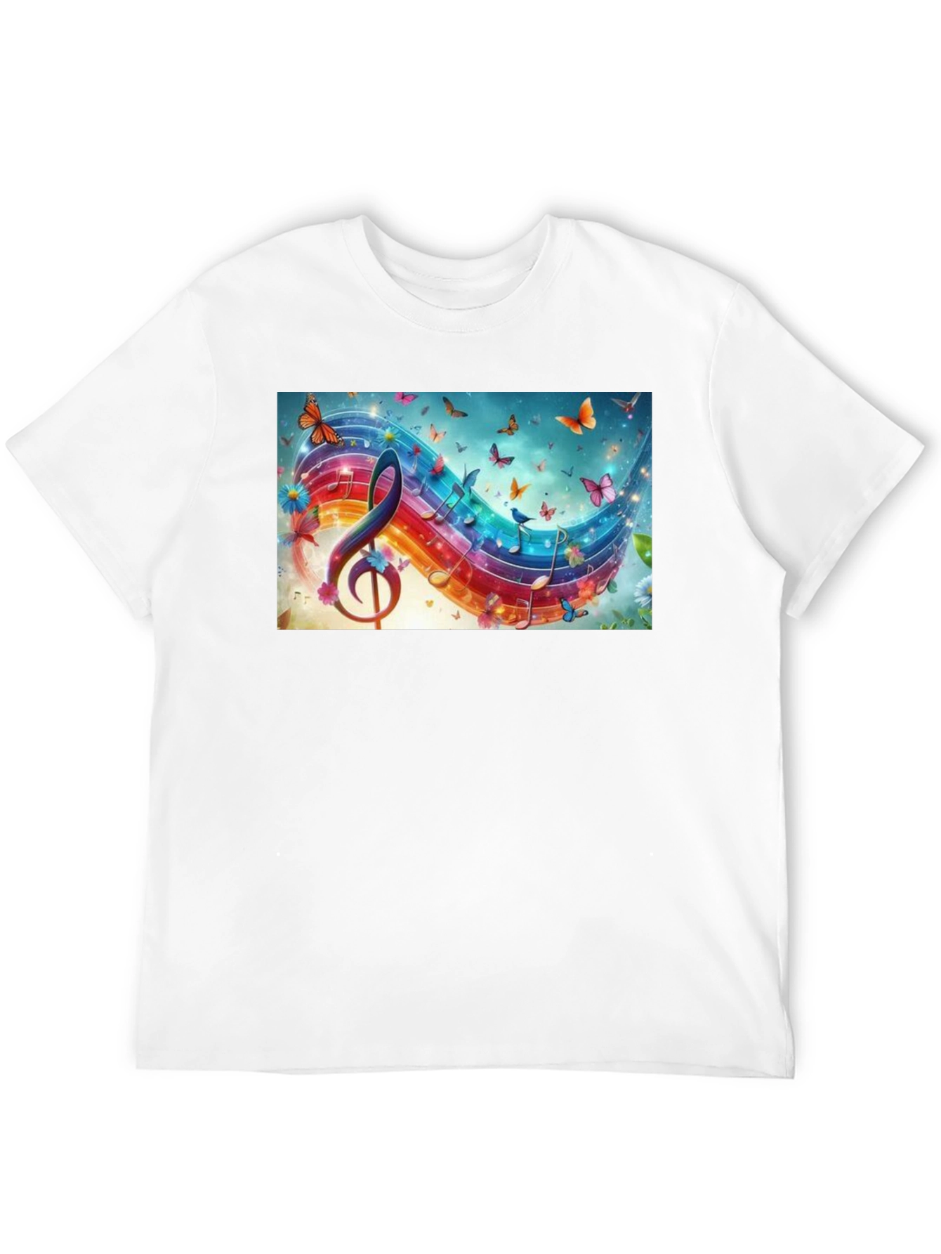 Music Note Butterfly T-Shirt
