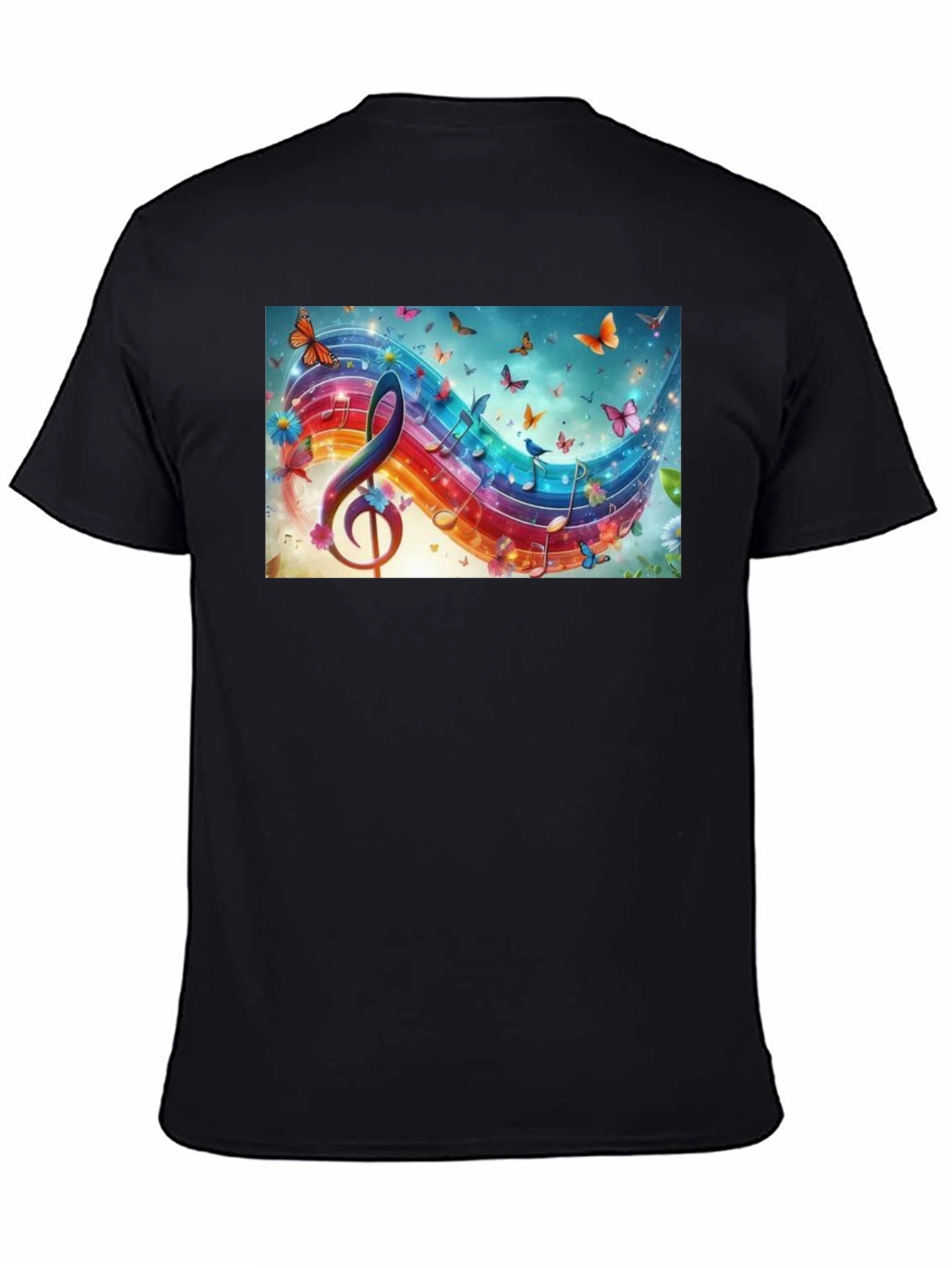 Music Note Butterfly T-Shirt