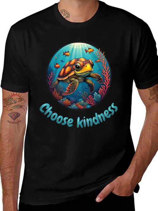 Choose Kindness Turtle Graphic T-Shirt