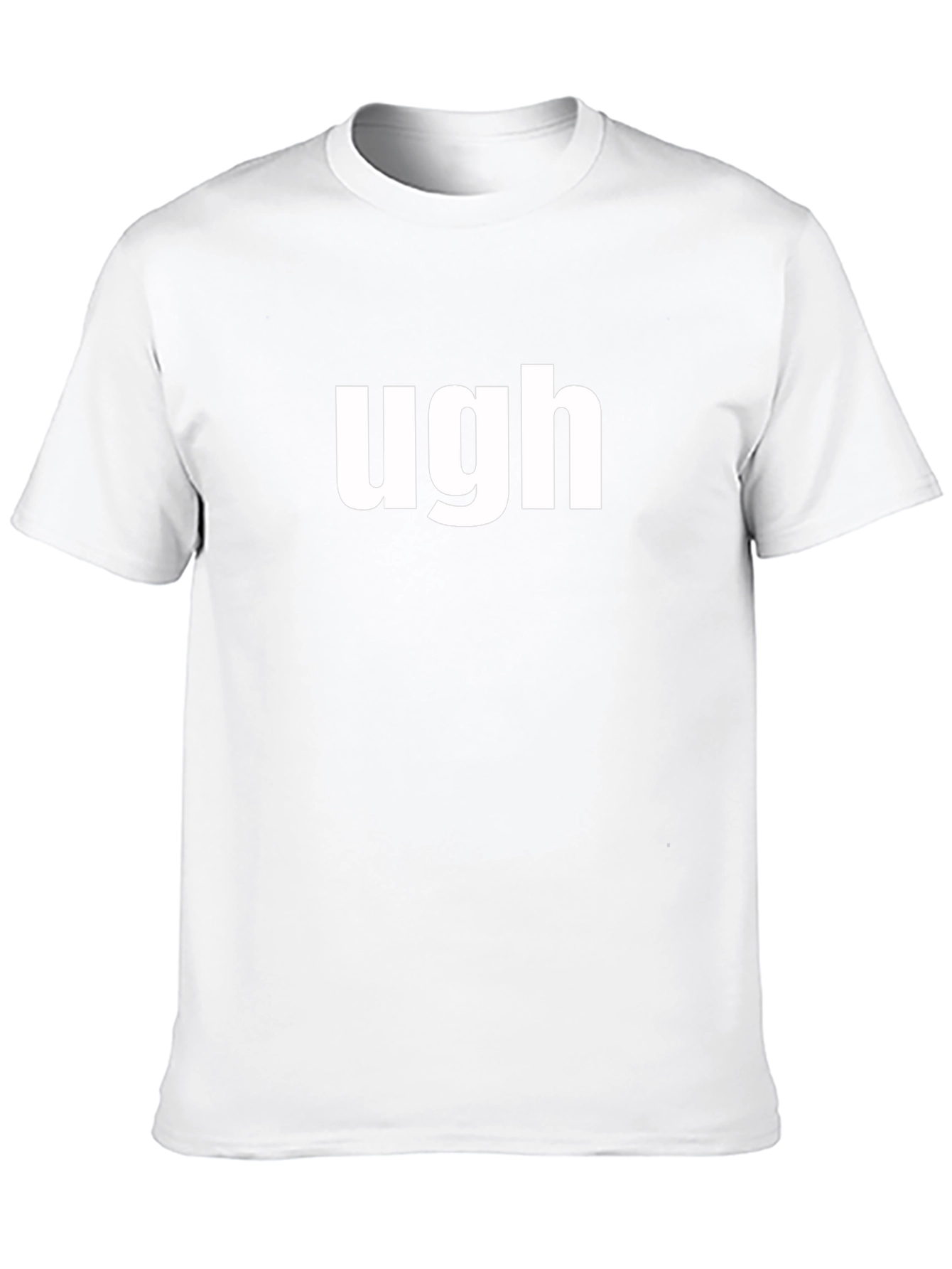 Ugh Graphic Tee - Classic Black Cotton T-Shirt
