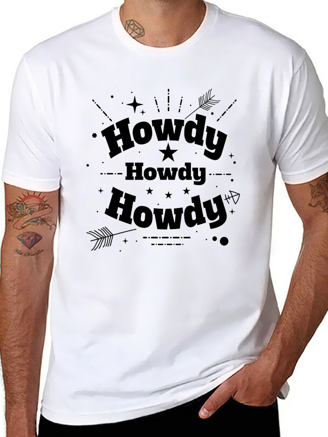 Howdy Graphic Tee - Casual Western Style