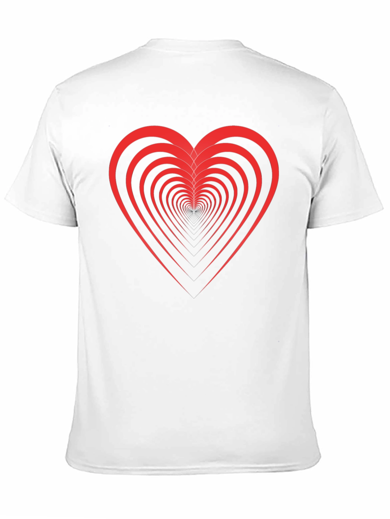 Optical Heart Black Tee - Unique Valentines Day Gift