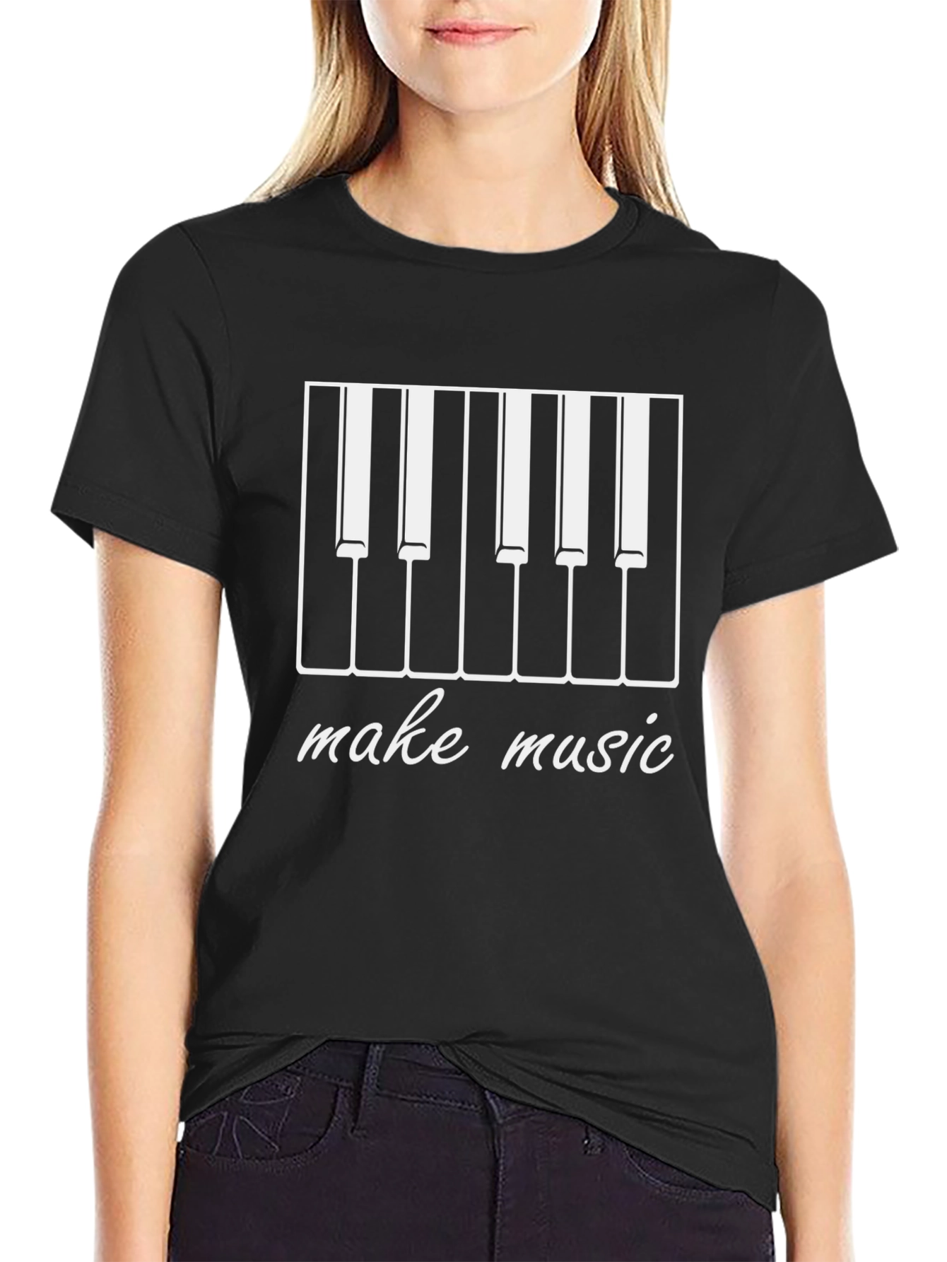 Make Music Piano Key T-Shirt