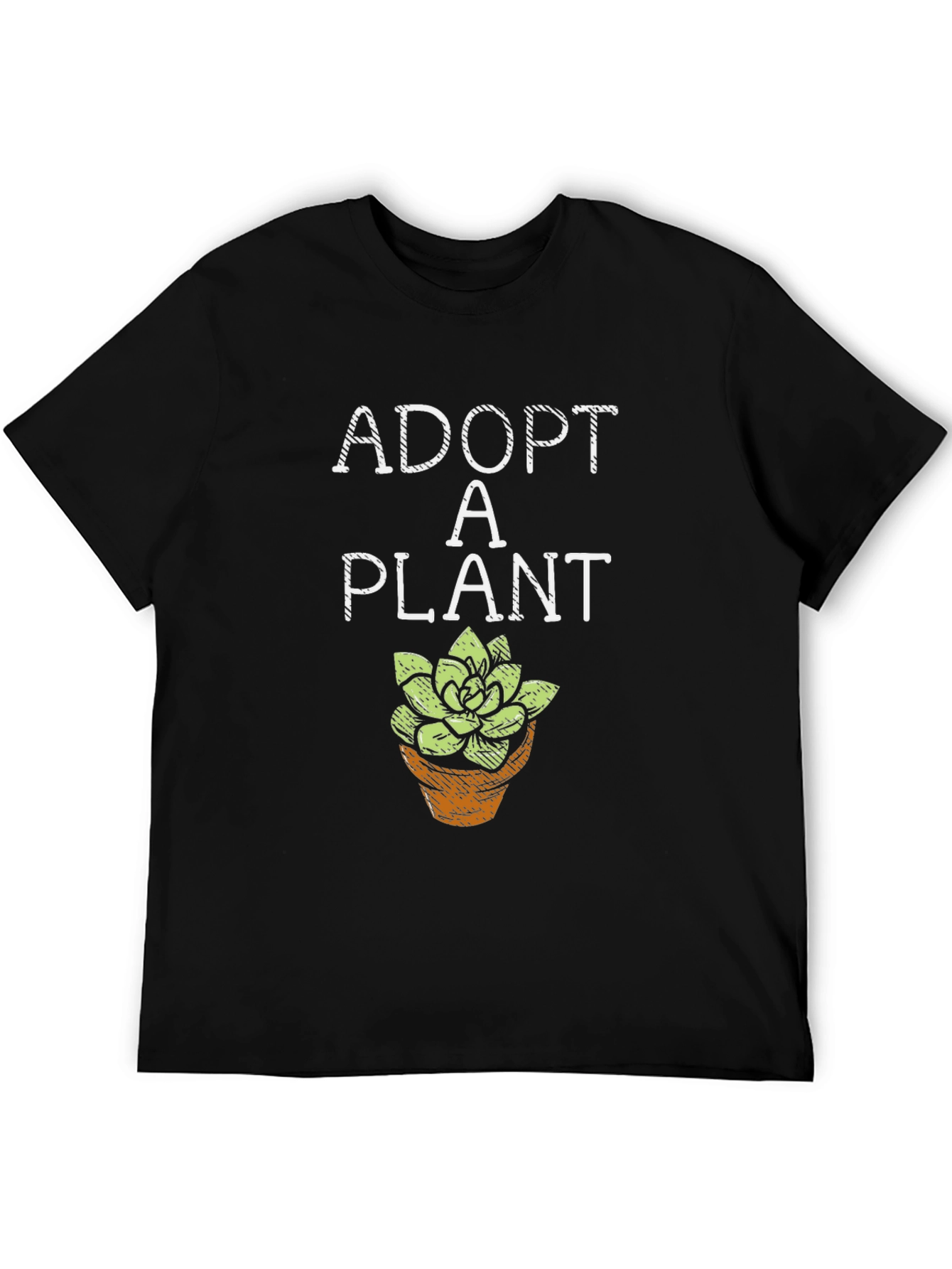 Adopt a Plant Graphic Tee - Black