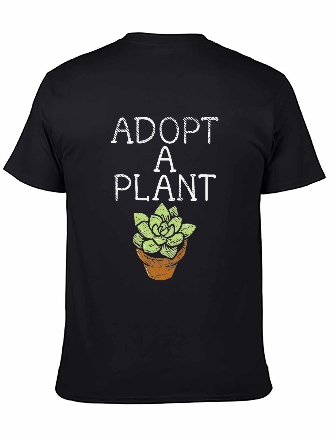 Adopt a Plant Graphic Tee - Black