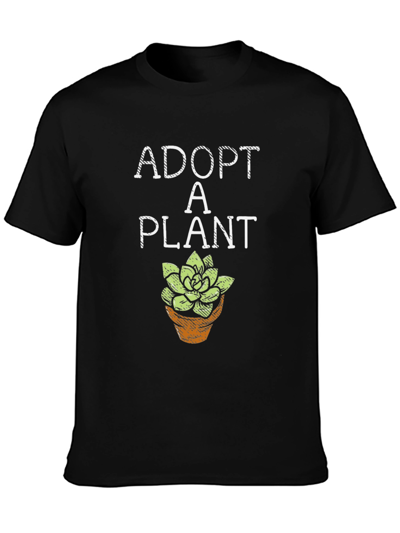 Adopt a Plant Graphic Tee - Black