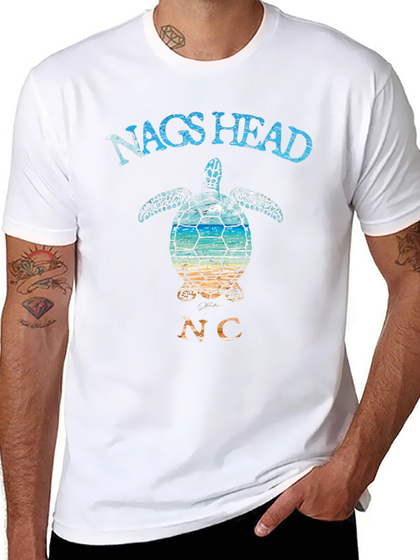 Nags Head NC Sea Turtle Graphic T-Shirt