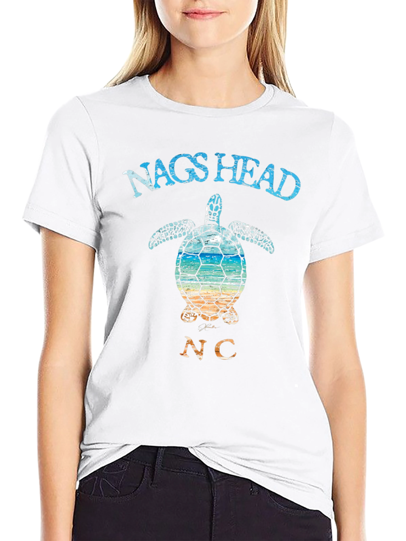 Nags Head NC Sea Turtle Graphic T-Shirt
