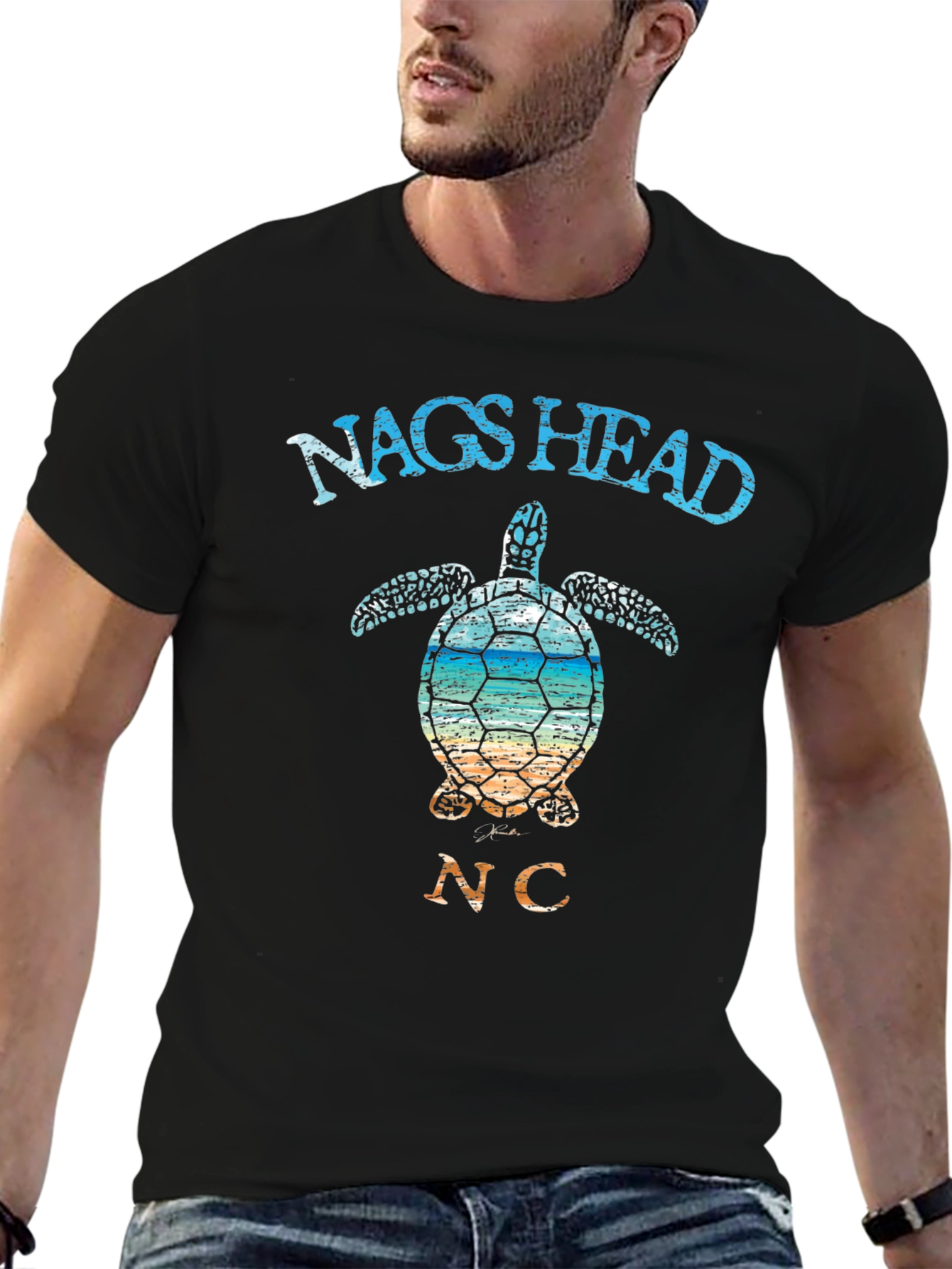 Nags Head NC Sea Turtle Graphic T-Shirt
