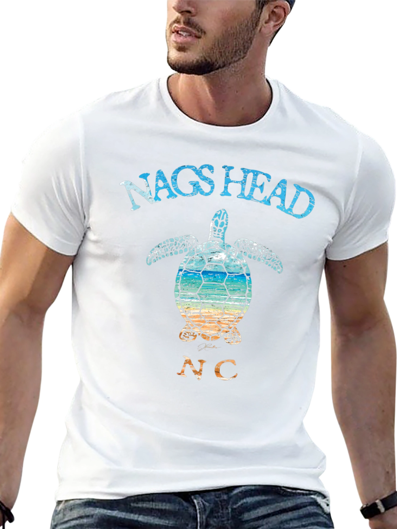 Nags Head NC Sea Turtle Graphic T-Shirt