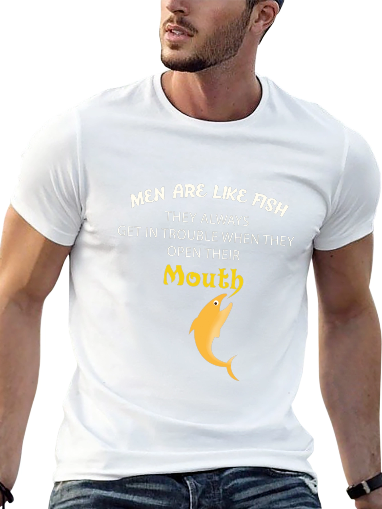 Men are like fish T-shirt