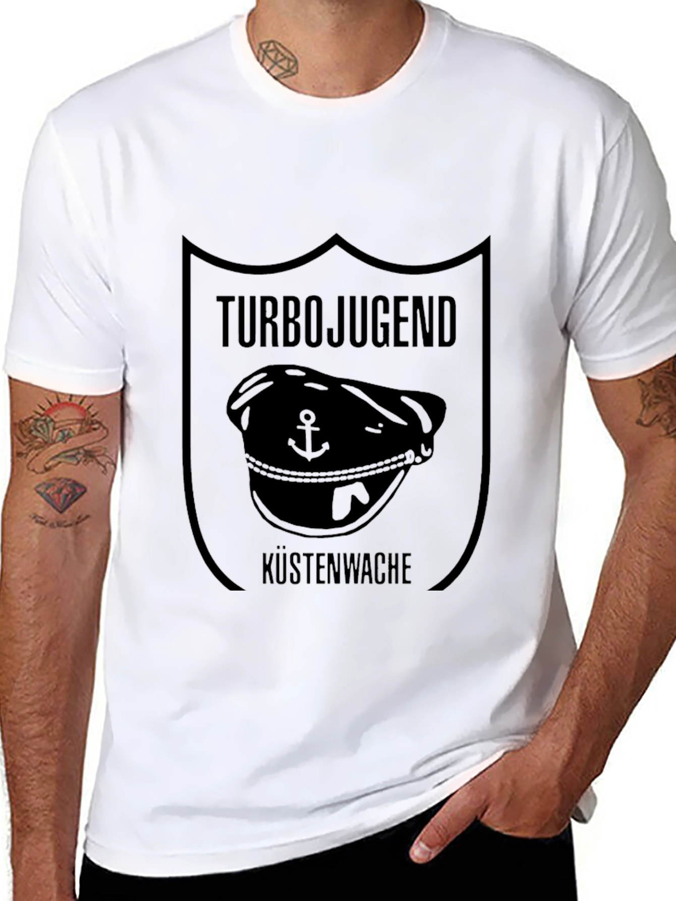 Turbojugend Küstenwache Black T-Shirt