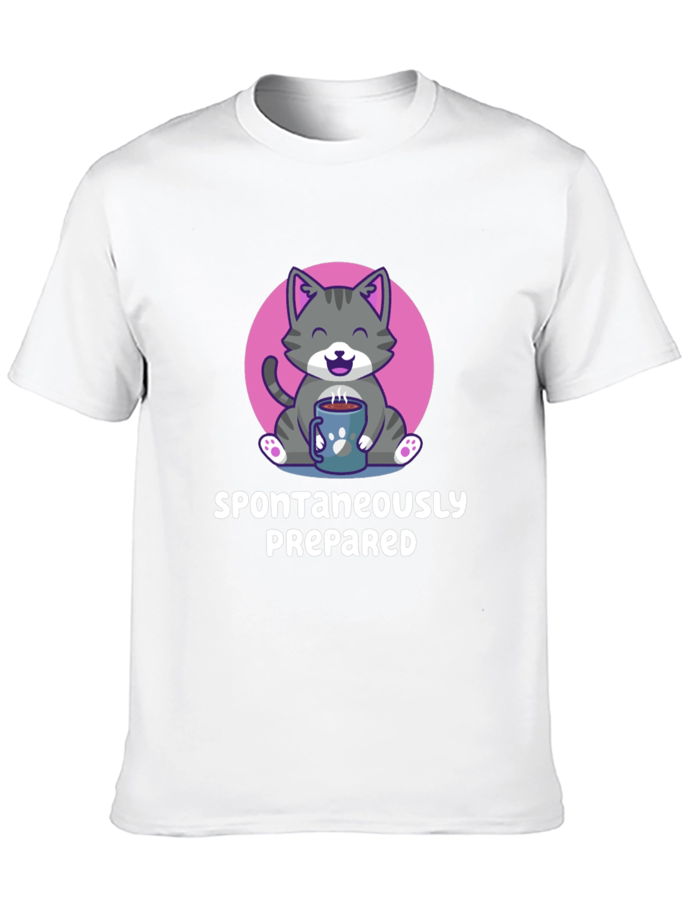 Cat Coffee T-Shirt - Spontaneously Prepared