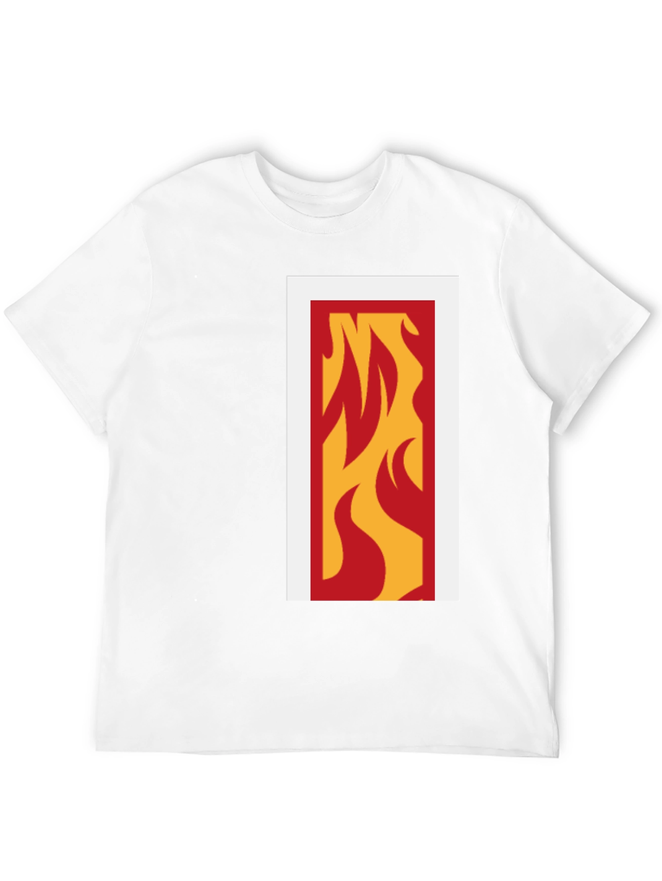 Flame Graphic Tee - Modern Black T-Shirt