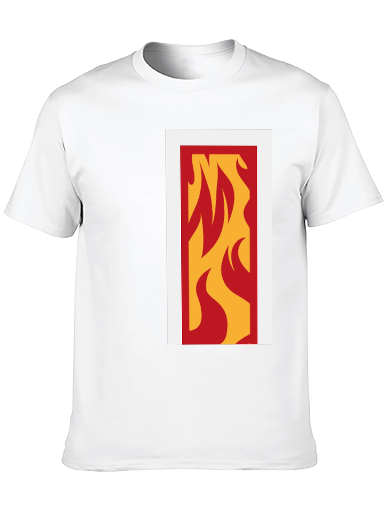Flame Graphic Tee - Modern Black T-Shirt