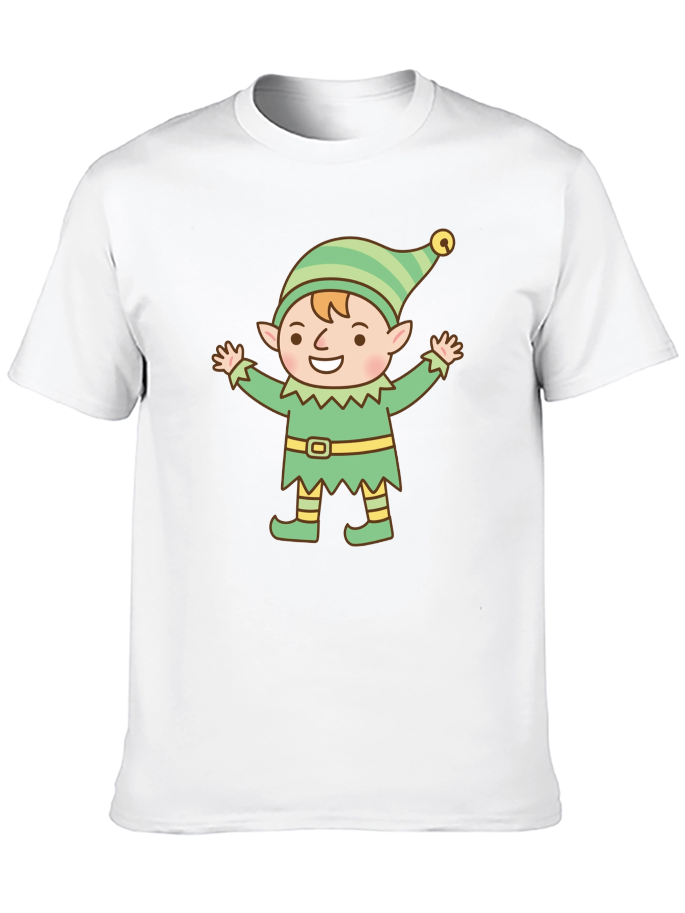 Festive Elf Graphic Tee - Holiday Cheer